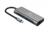 Gembird Adapter USB-C Hub HDMI 1xUSB-C GbE 2xUSB-A Card PD